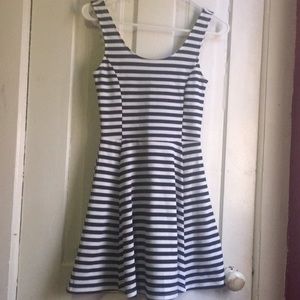 STRIPED SKATER DRESS